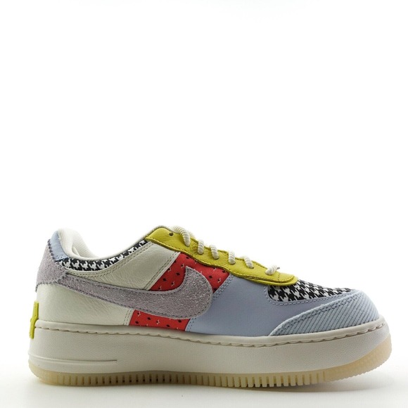 Nike Air Force 1 Shadow Patchwork Sail Hydrogen Blue DM8076-100 Womens Size 10 - Picture 3 of 11